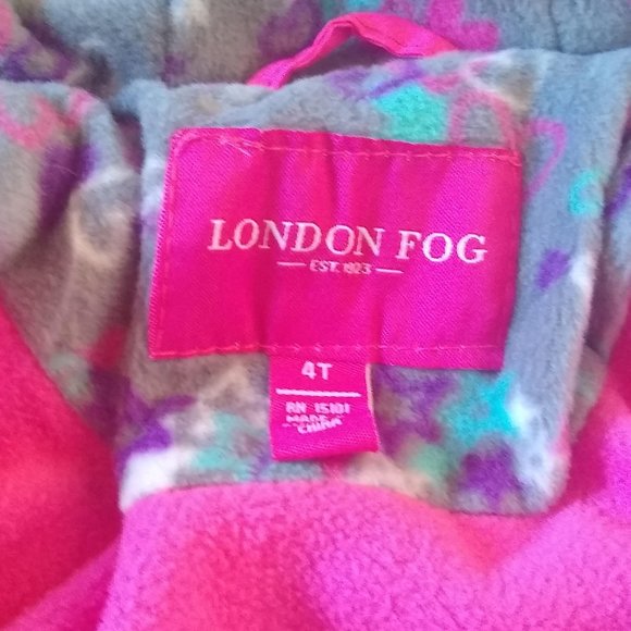 NWT London Fog Pink Jacket 4T - Picture 4 of 8